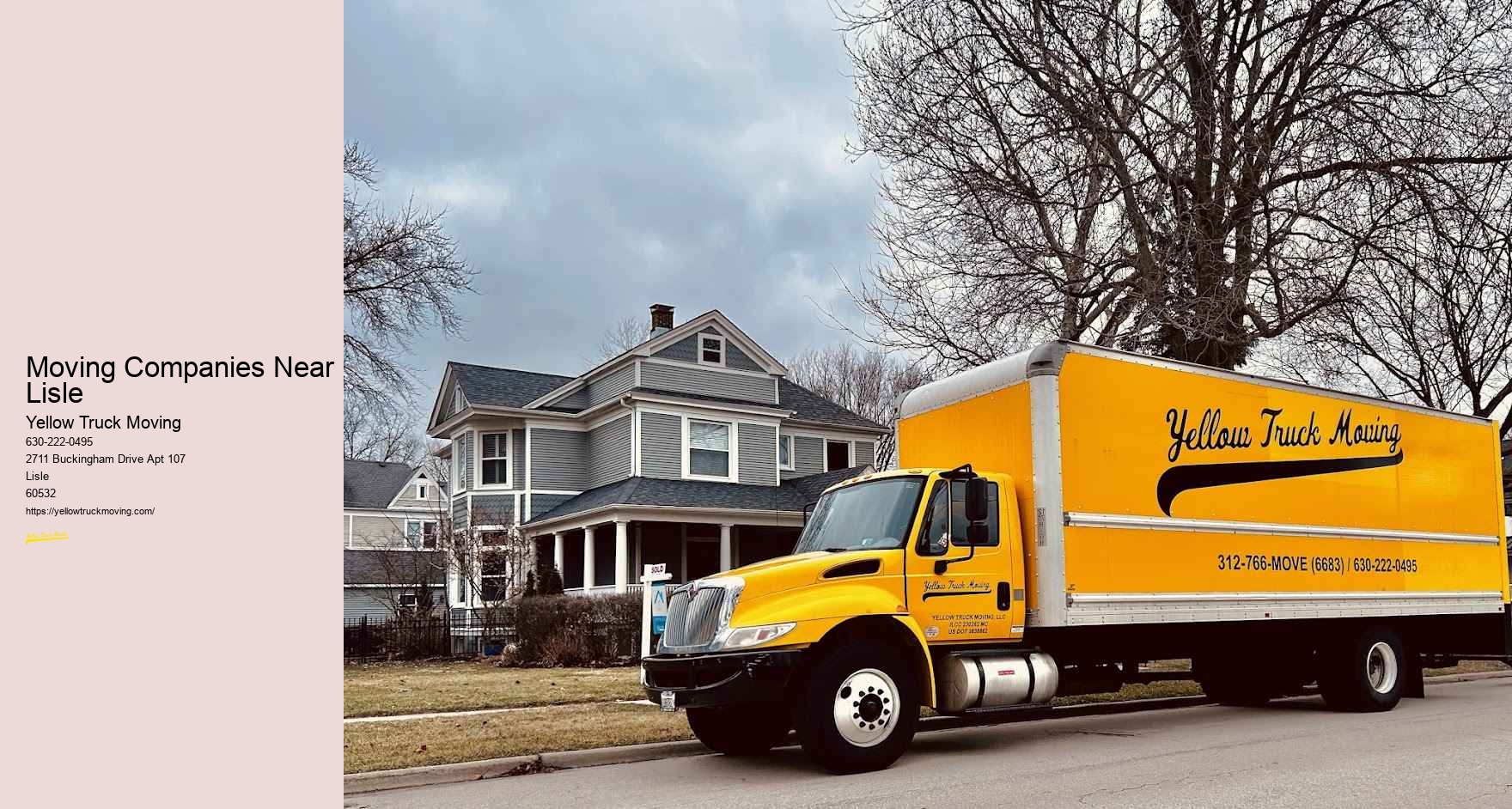 Moving Companies Near Lisle